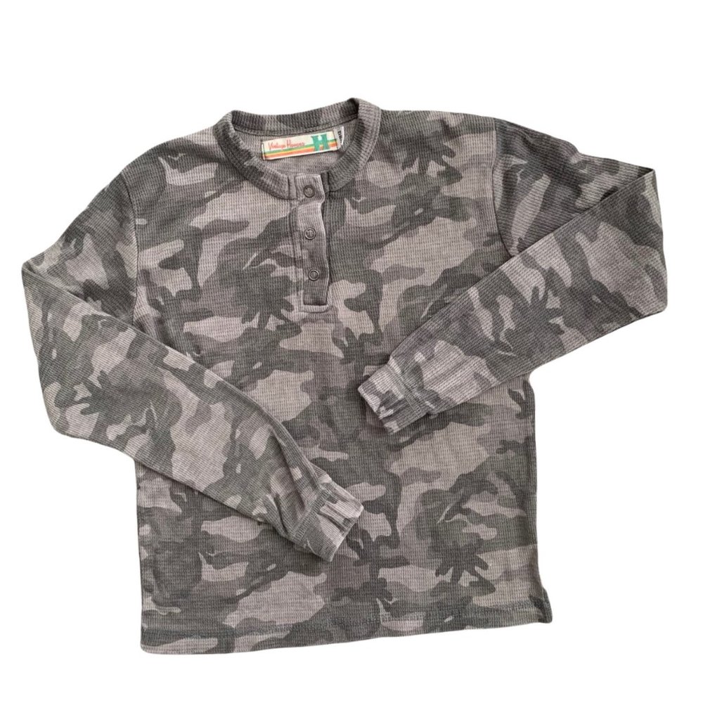 Vintage Havana Camo Print Long Sleeve Tee